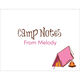 Pink Tent Camp Foldover Note Cards Image 2 of 3